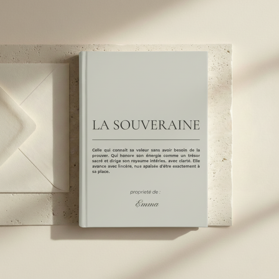 Cahier personnalisé prenom la souveraine