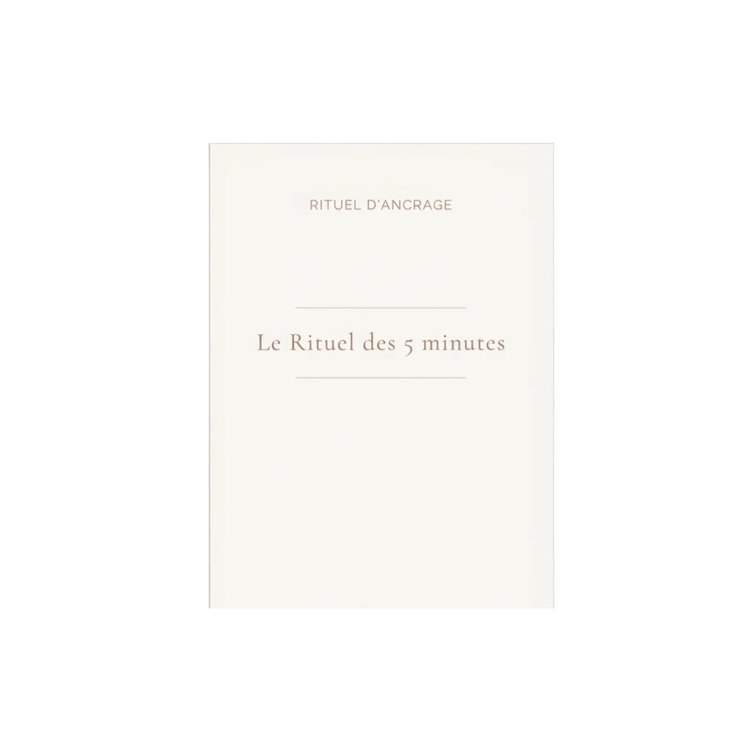 Journal Rituel des 5 minutes