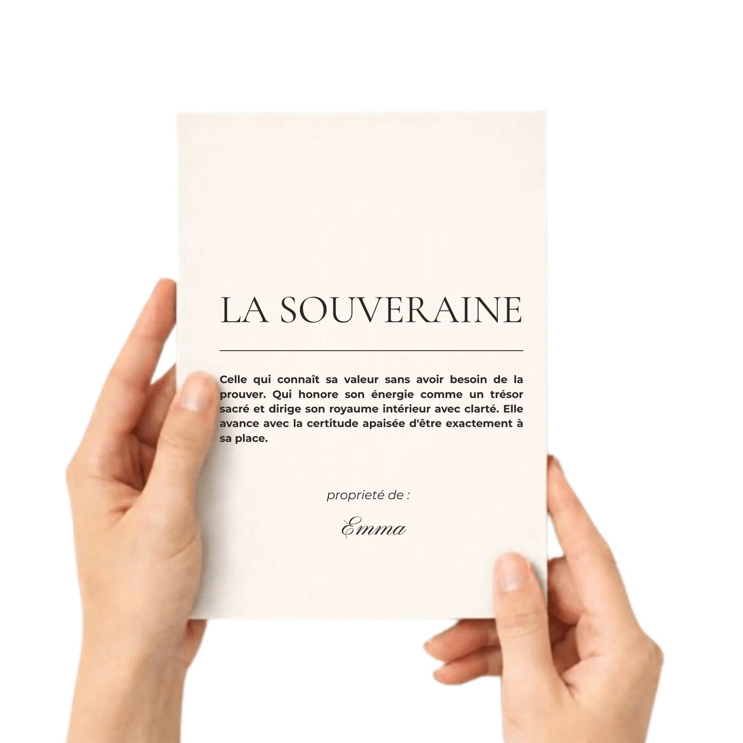 Cahier Signature LA SOUVERAINE