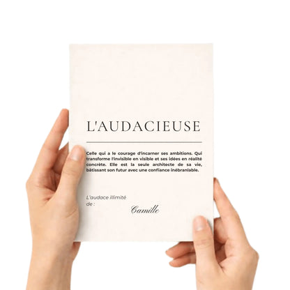 Cahier Signature L'AUDACIEUSE