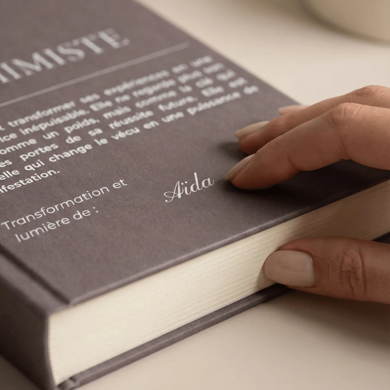 carnet de notes personnalisé Alchimiste pour femme - vue de face