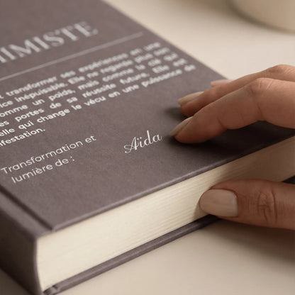 carnet de notes personnalisé Alchimiste pour femme - vue de face