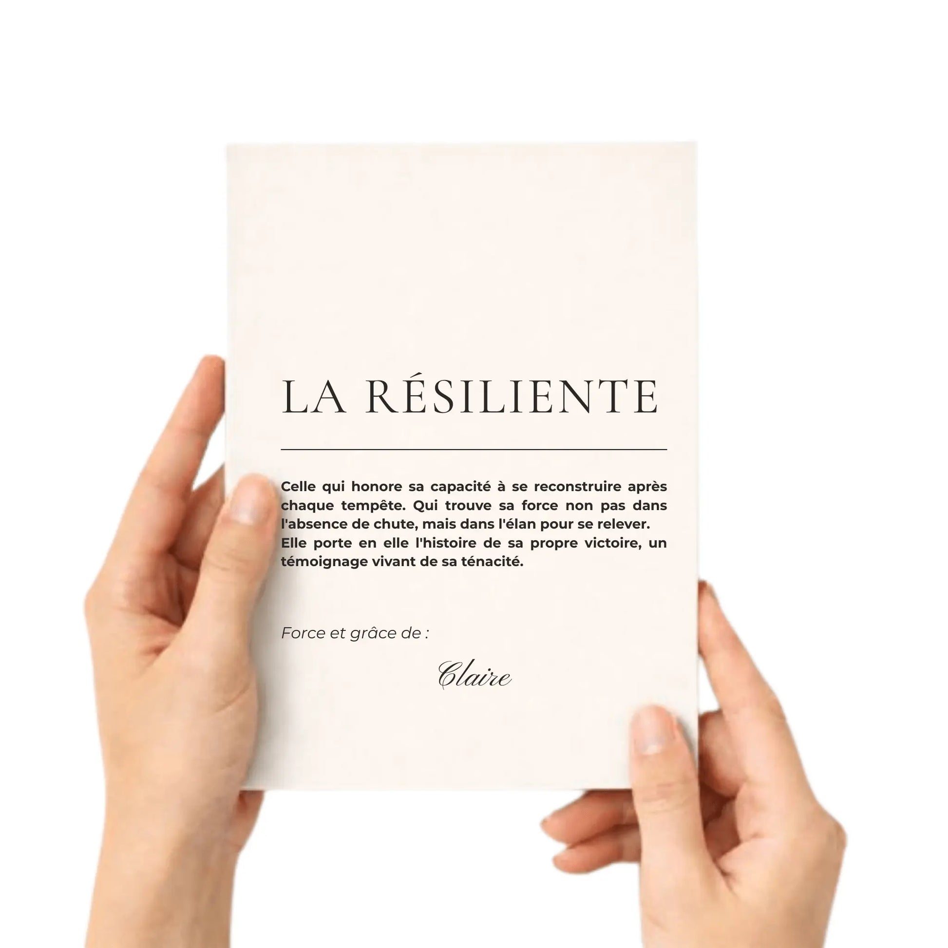 cahier a5 personnalise pour femme la resiliente