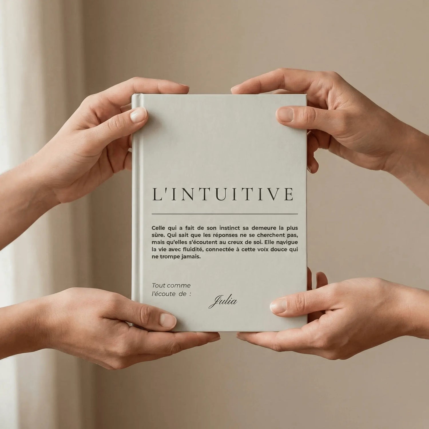 cahier personnalise-femme offert en cadeau à une autre femme