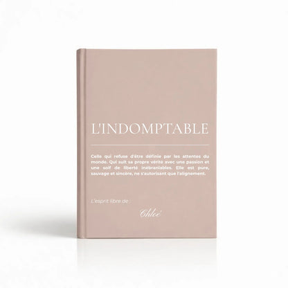 cahier notebook indomptable personnalisable