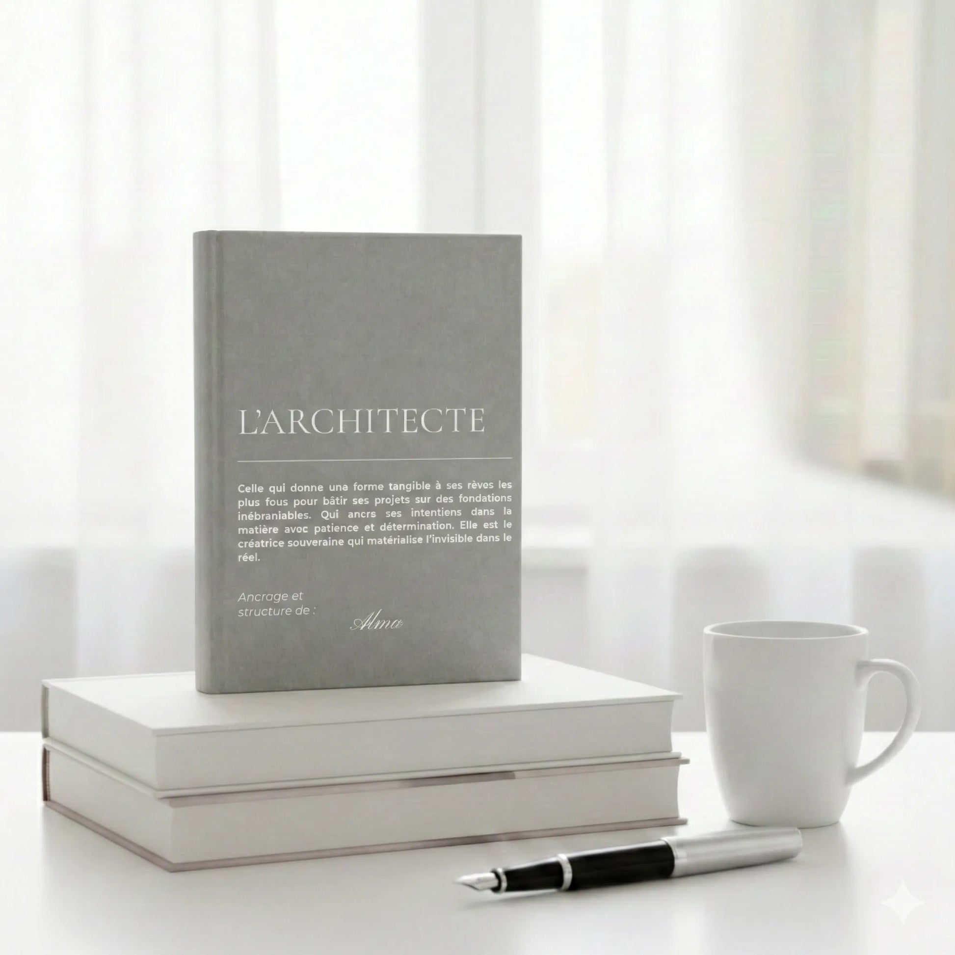 carnet de notes personnalisé Architecte Rituel d'Ancrage - détail design
