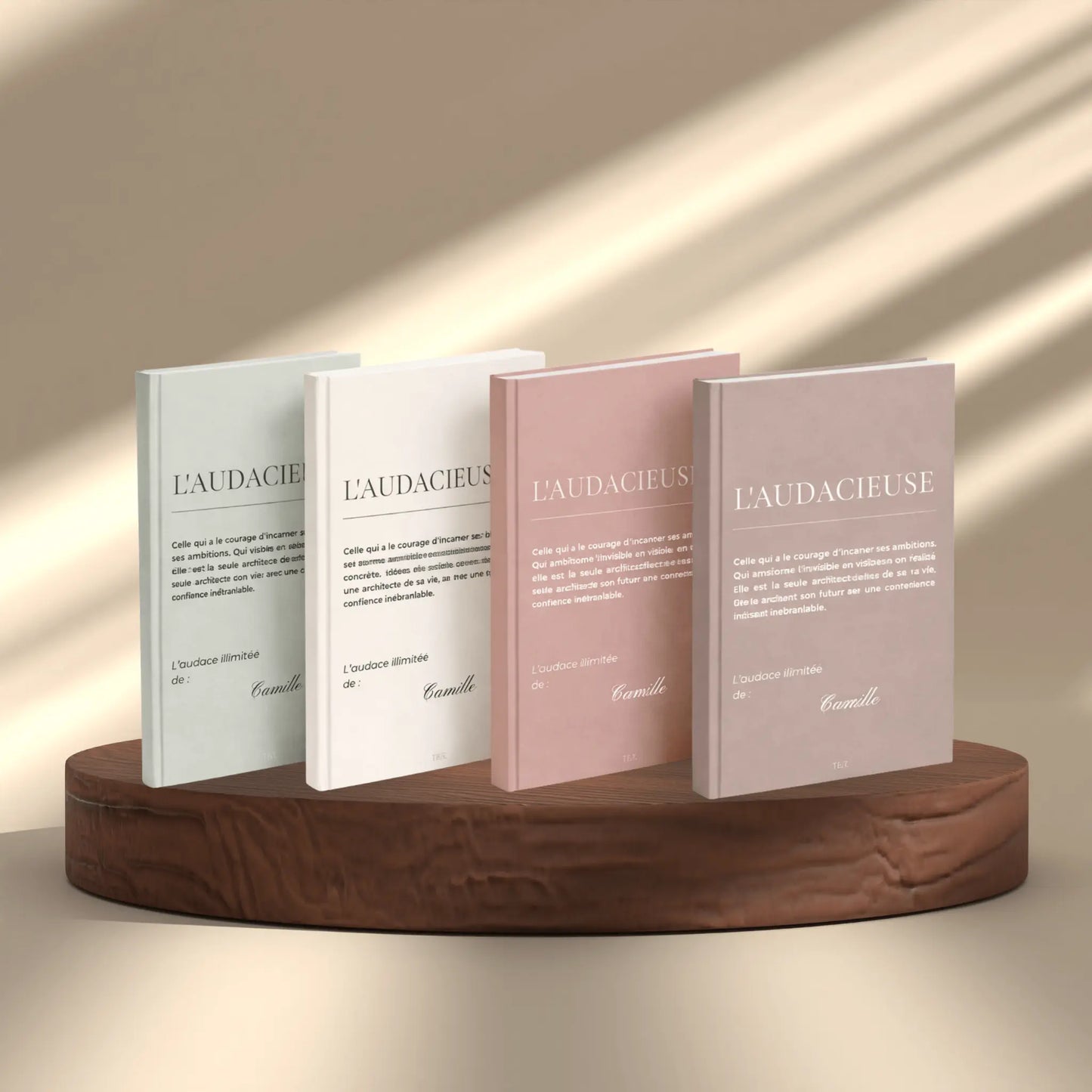 les 4 cahiers personnalisé serie audacieuse