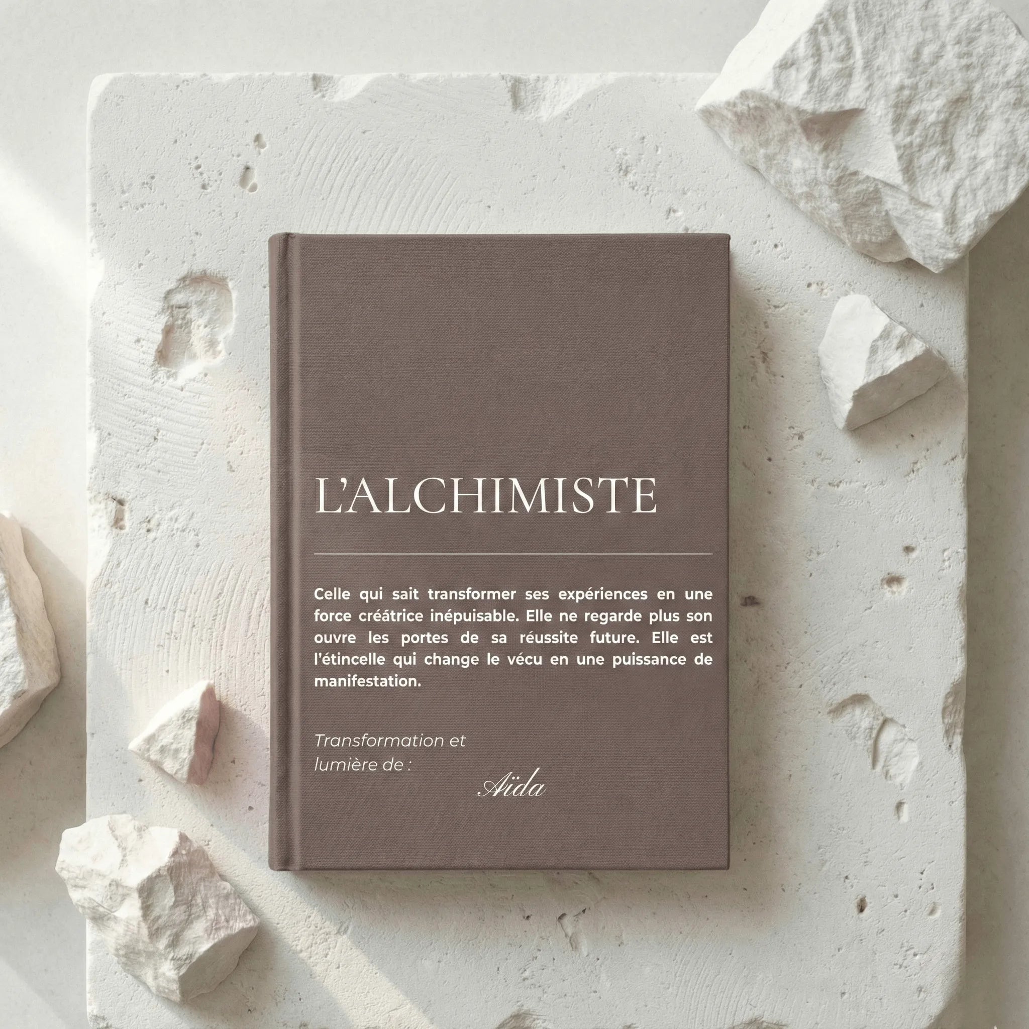 carnet de notes personnalise prenom alchimiste