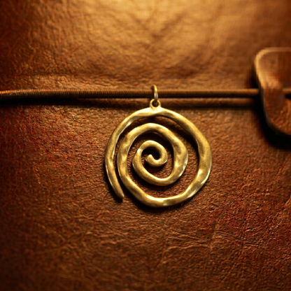Charm 1 spirale dorée carnet cuir personnalisé
