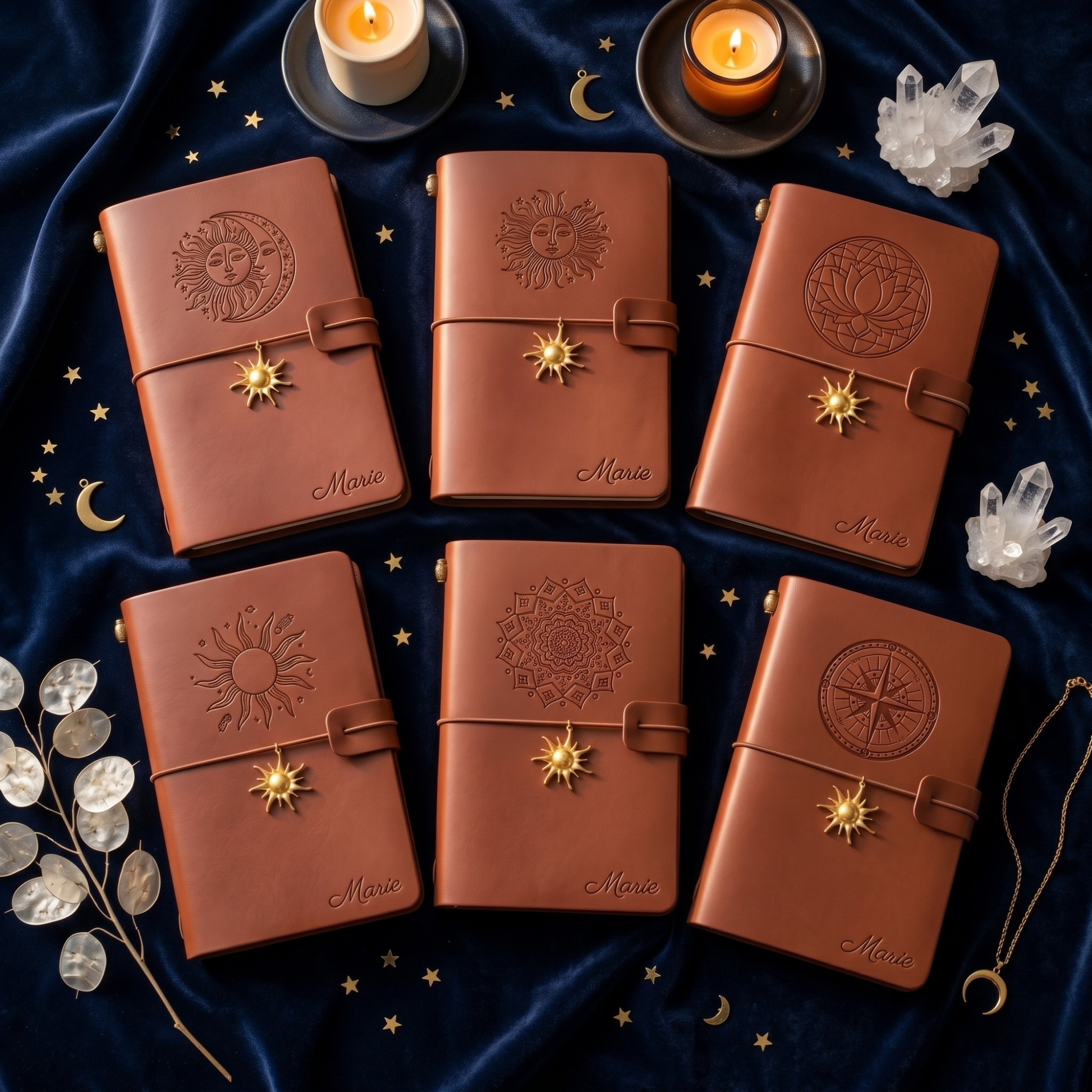 Carnet cuir personnalisé fermé avec élastique de fermeture burgundy