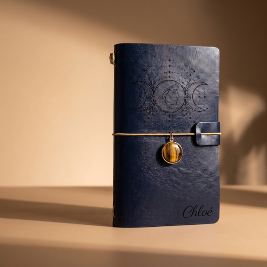 Semainier cuir personnalisé avec prénom gravé, idée cadeau femme