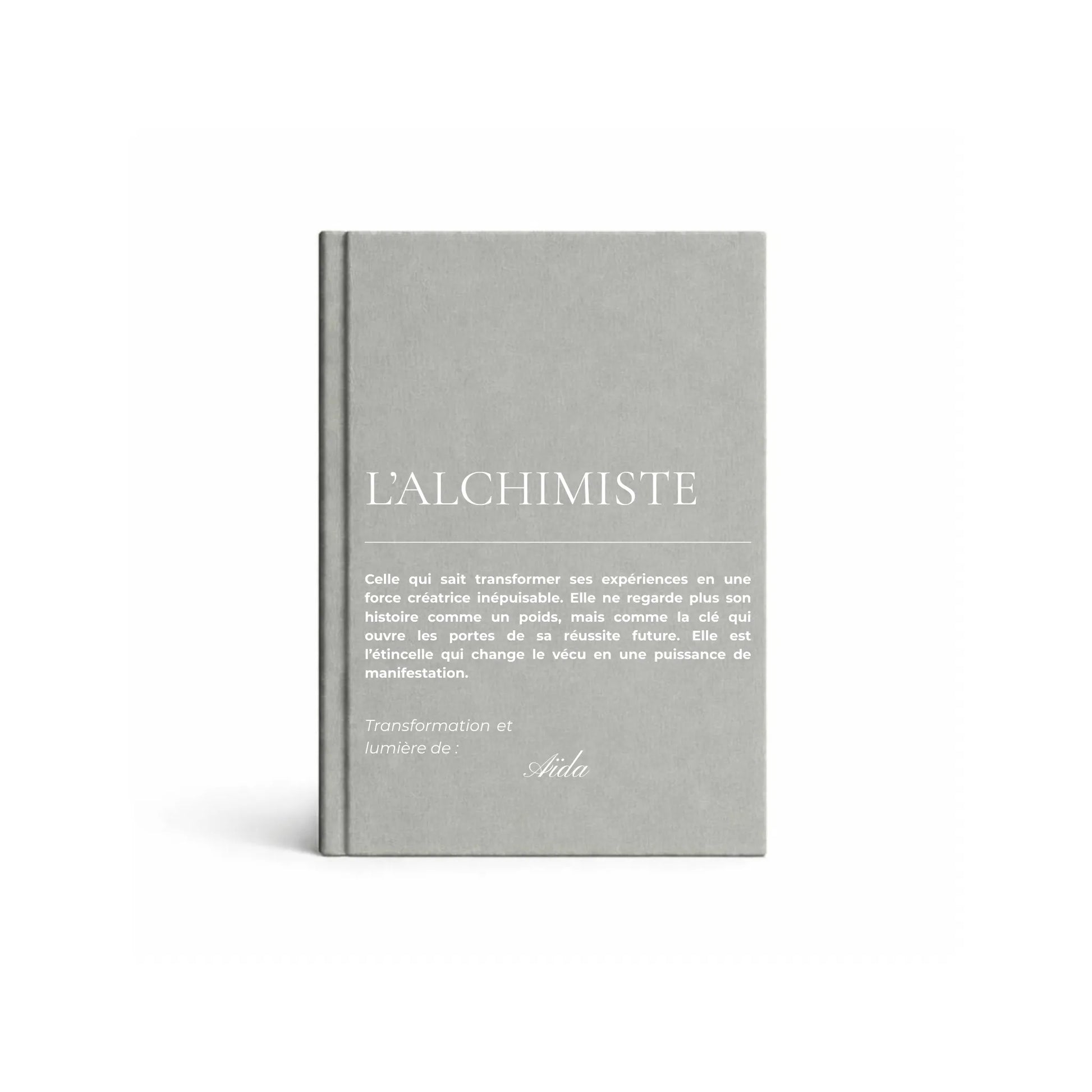 carnet de notes personnalisé Alchimiste - mise en situation lifestyle