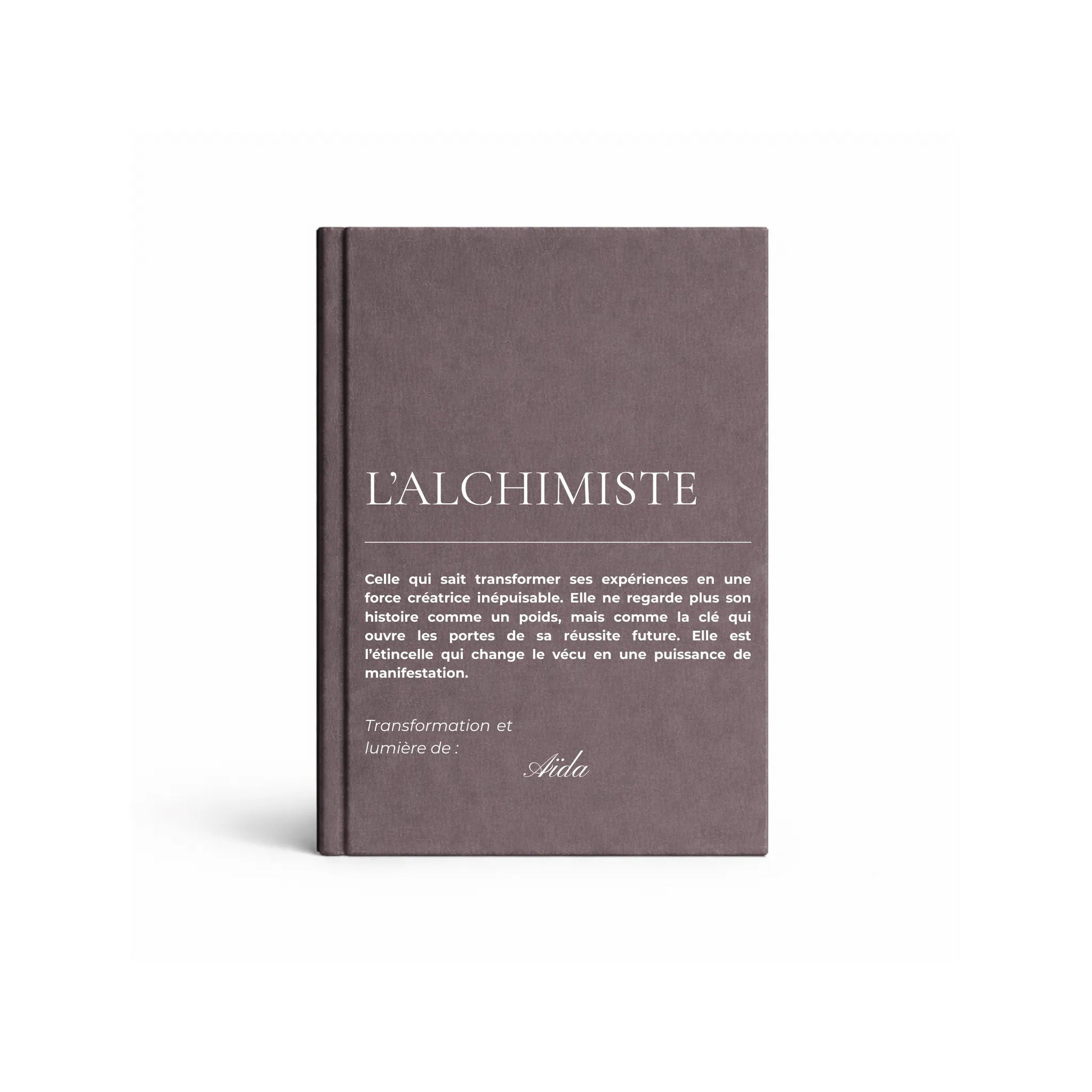 carnet de notes personnalisé Alchimiste - mise en situation lifestyle