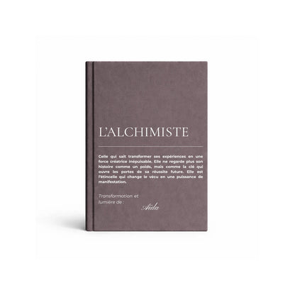 carnet de notes personnalisé Alchimiste - mise en situation lifestyle