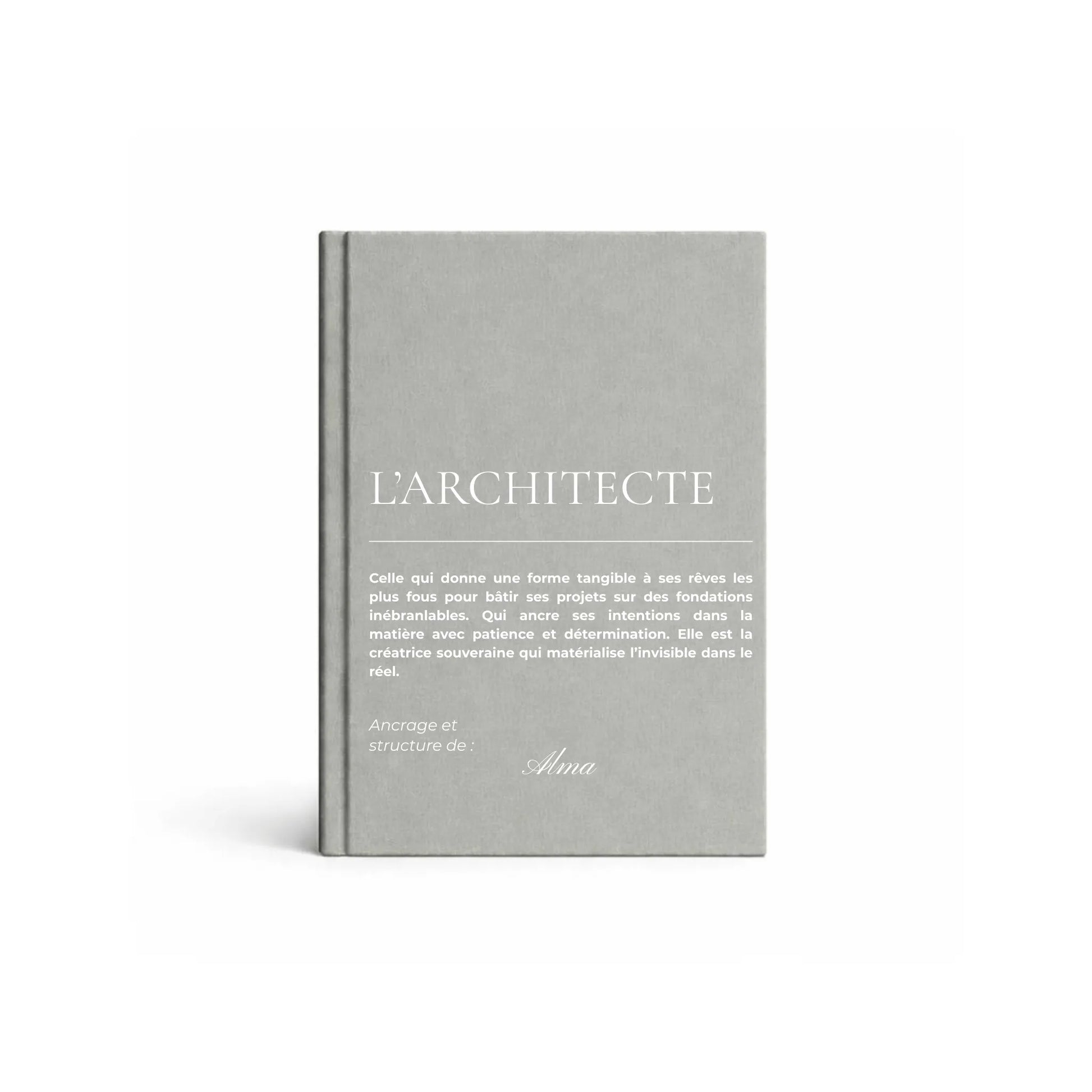 carnet de notes personnalisé Architecte - mise en situation lifestyle
