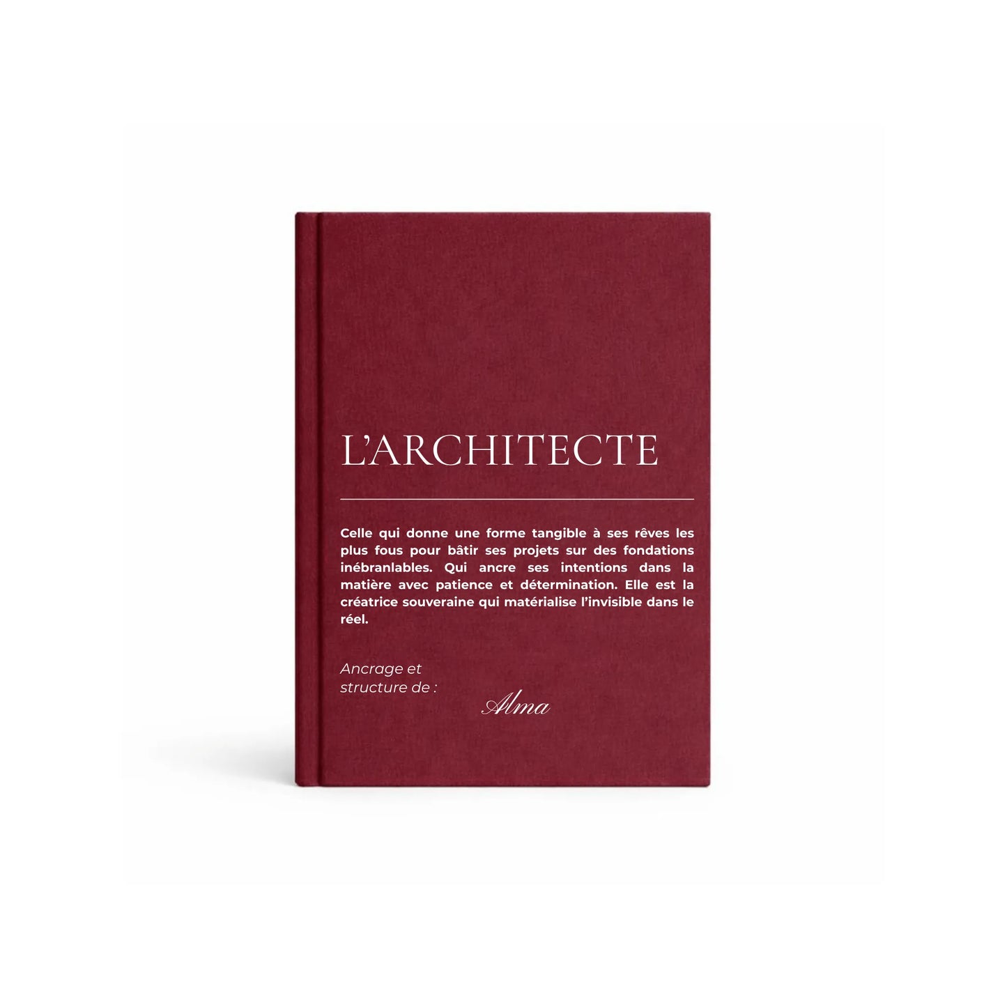 carnet de notes personnalisé Architecte - mise en situation lifestyle