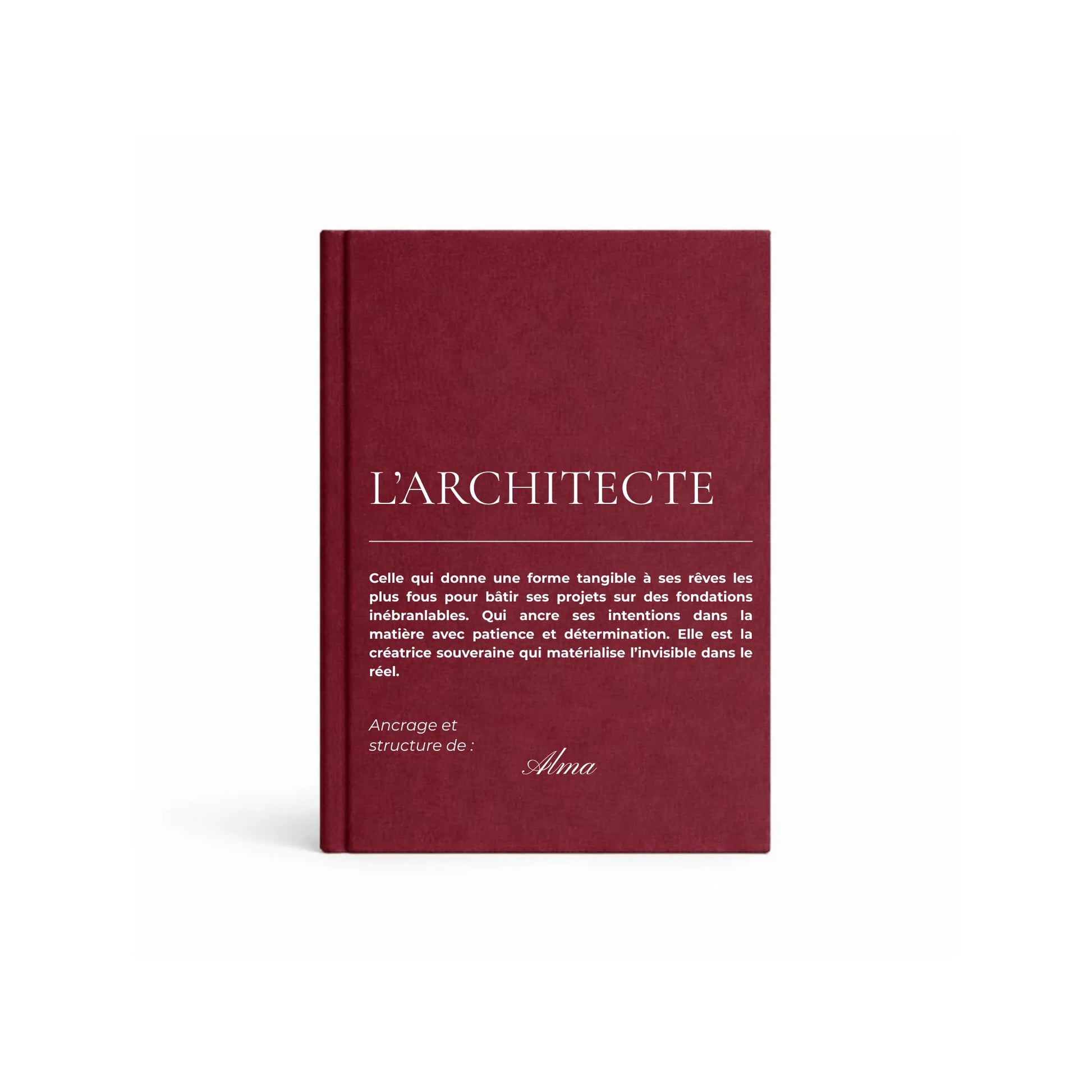 carnet de notes personnalisé Architecte - mise en situation lifestyle