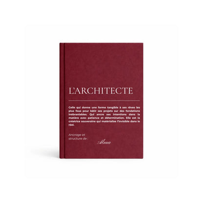 carnet de notes personnalisé Architecte - mise en situation lifestyle