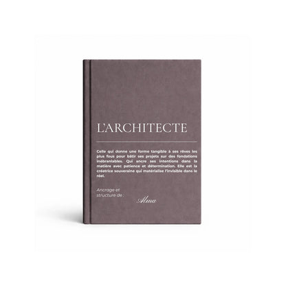 carnet de notes personnalisé Architecte - mise en situation lifestyle