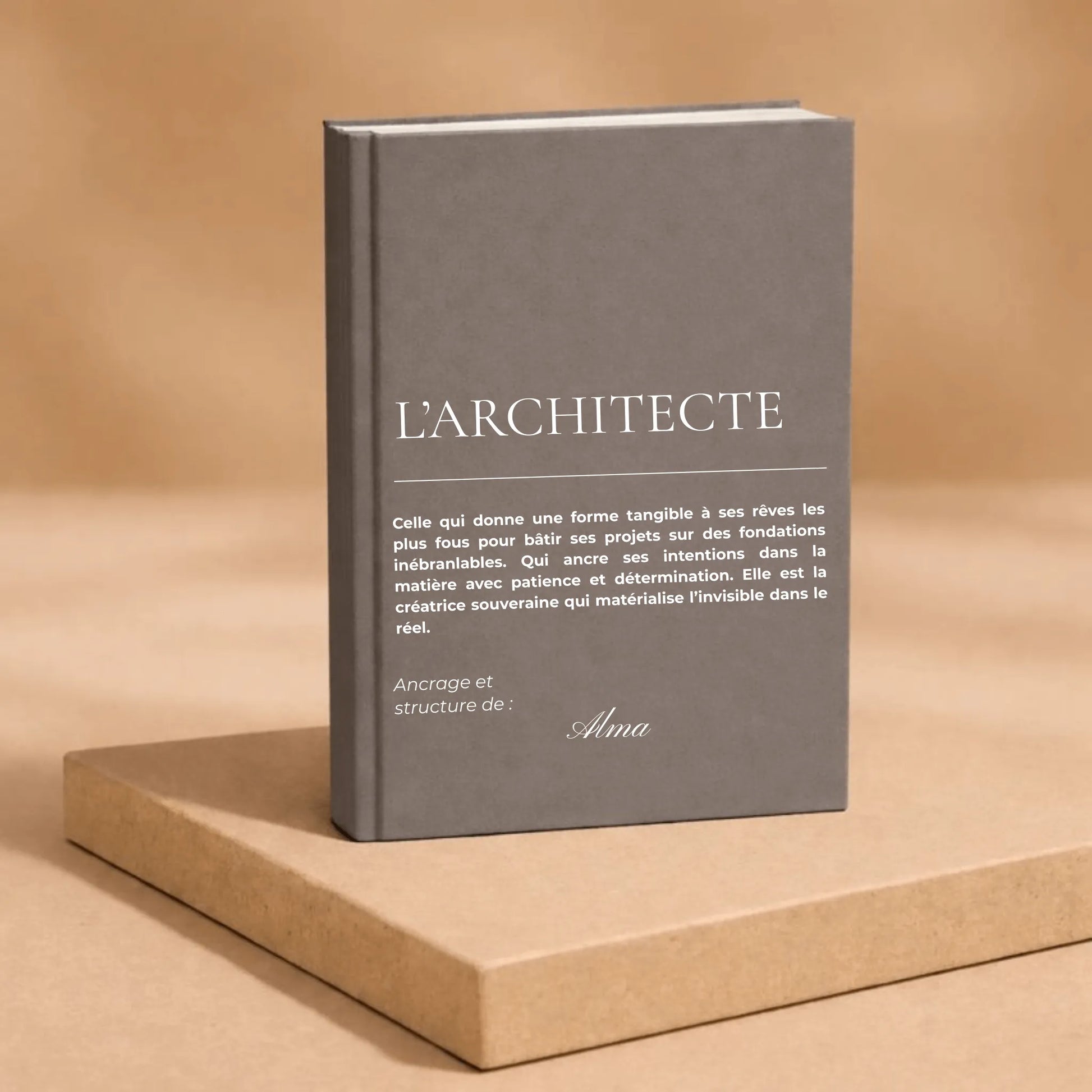 carnet de notes personnalisé Architecte - mise en situation lifestyle