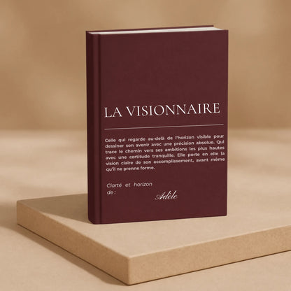 carnet de notes personnalisé Visionnaire - mise en situation lifestyle