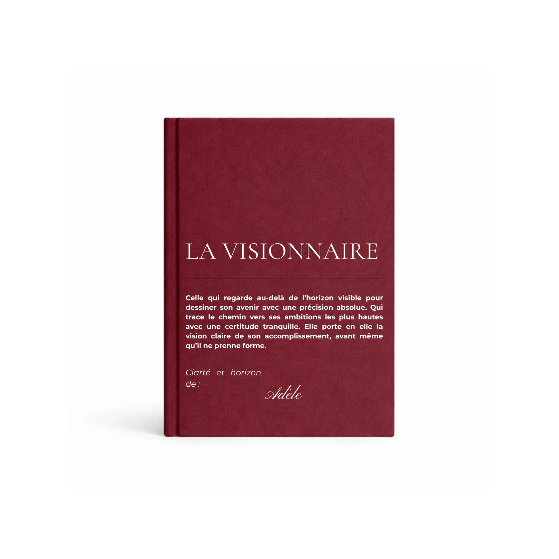 carnet de notes personnalisé Visionnaire - mise en situation lifestyle