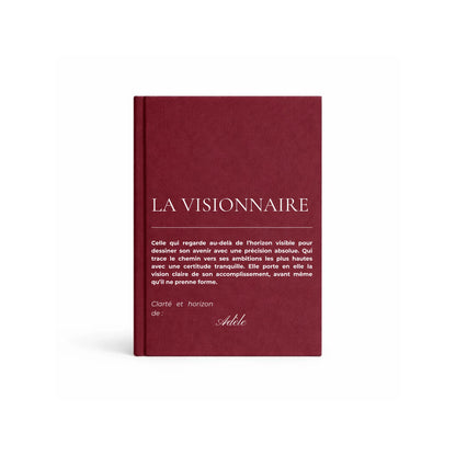 carnet de notes personnalisé Visionnaire - mise en situation lifestyle