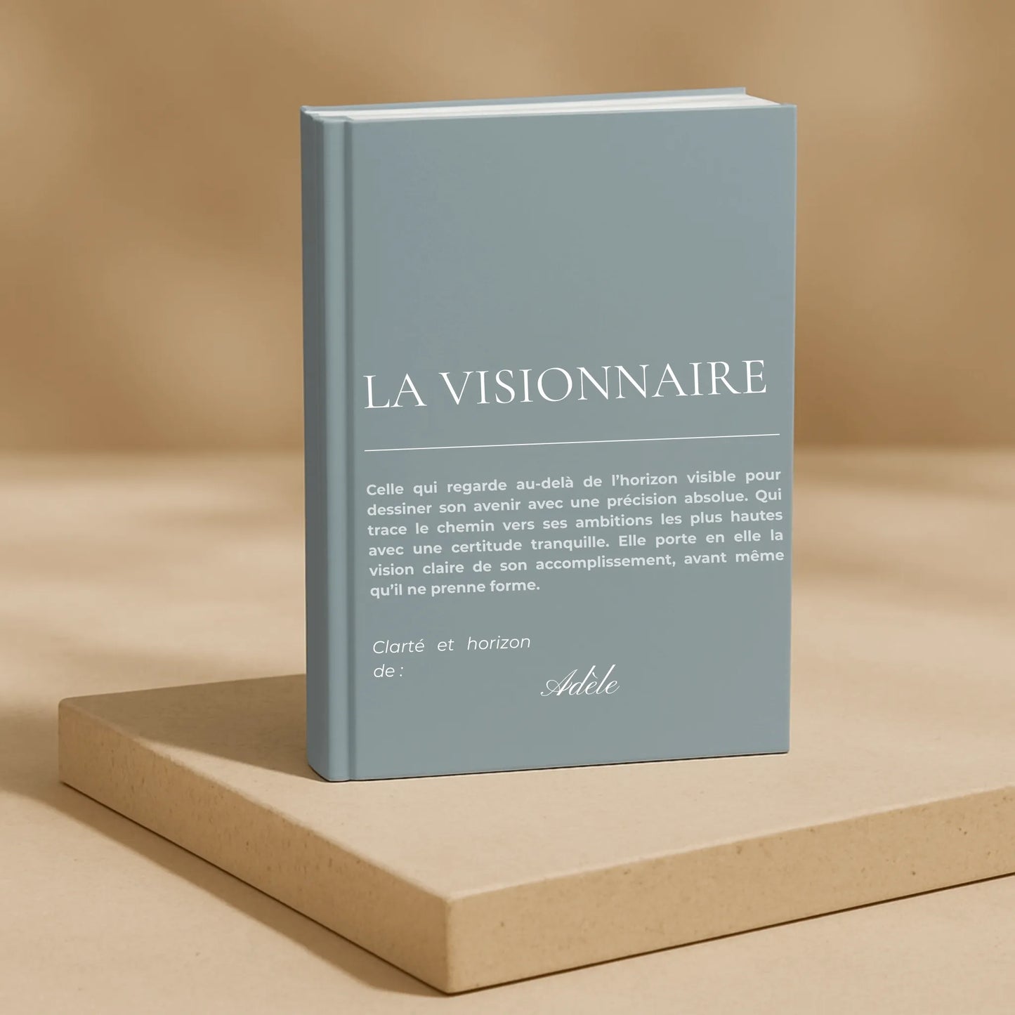 carnet de notes personnalisé Visionnaire - mise en situation lifestyle