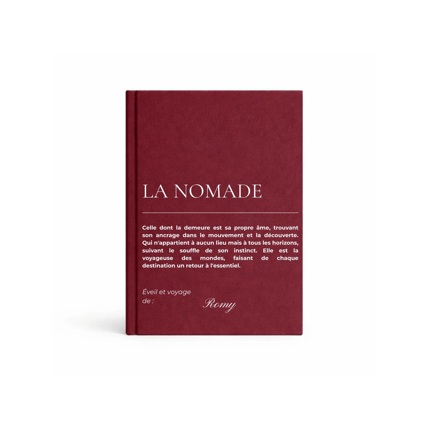carnet de note la nomade burgundy