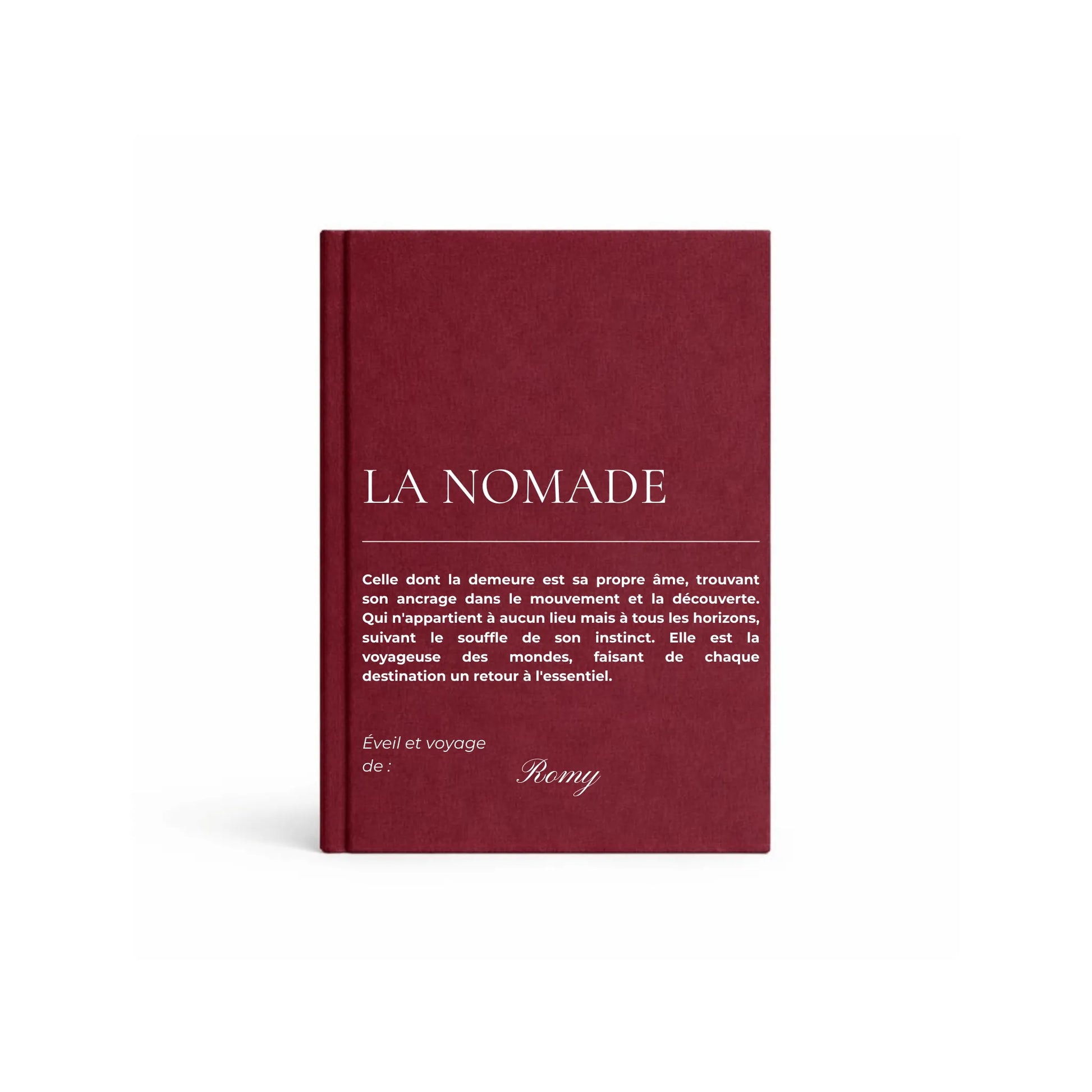 carnet de note la nomade burgundy