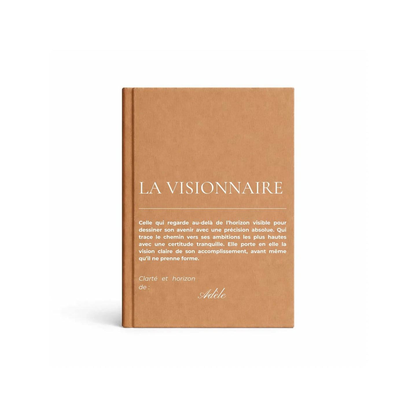 carnet de notes personnalisé Visionnaire - mise en situation lifestyle