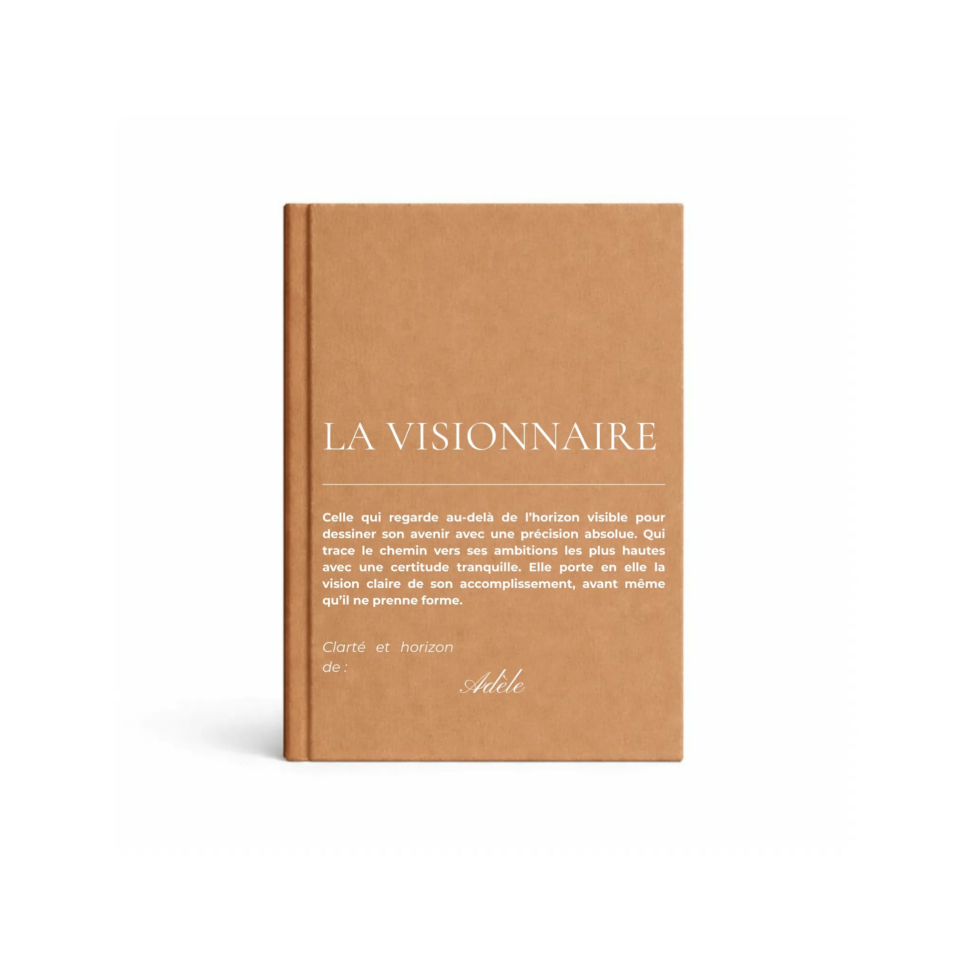 carnet de notes personnalisé Visionnaire - mise en situation lifestyle
