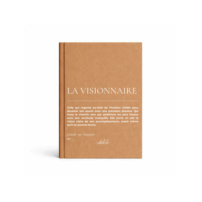 carnet de notes personnalisé Visionnaire - mise en situation lifestyle