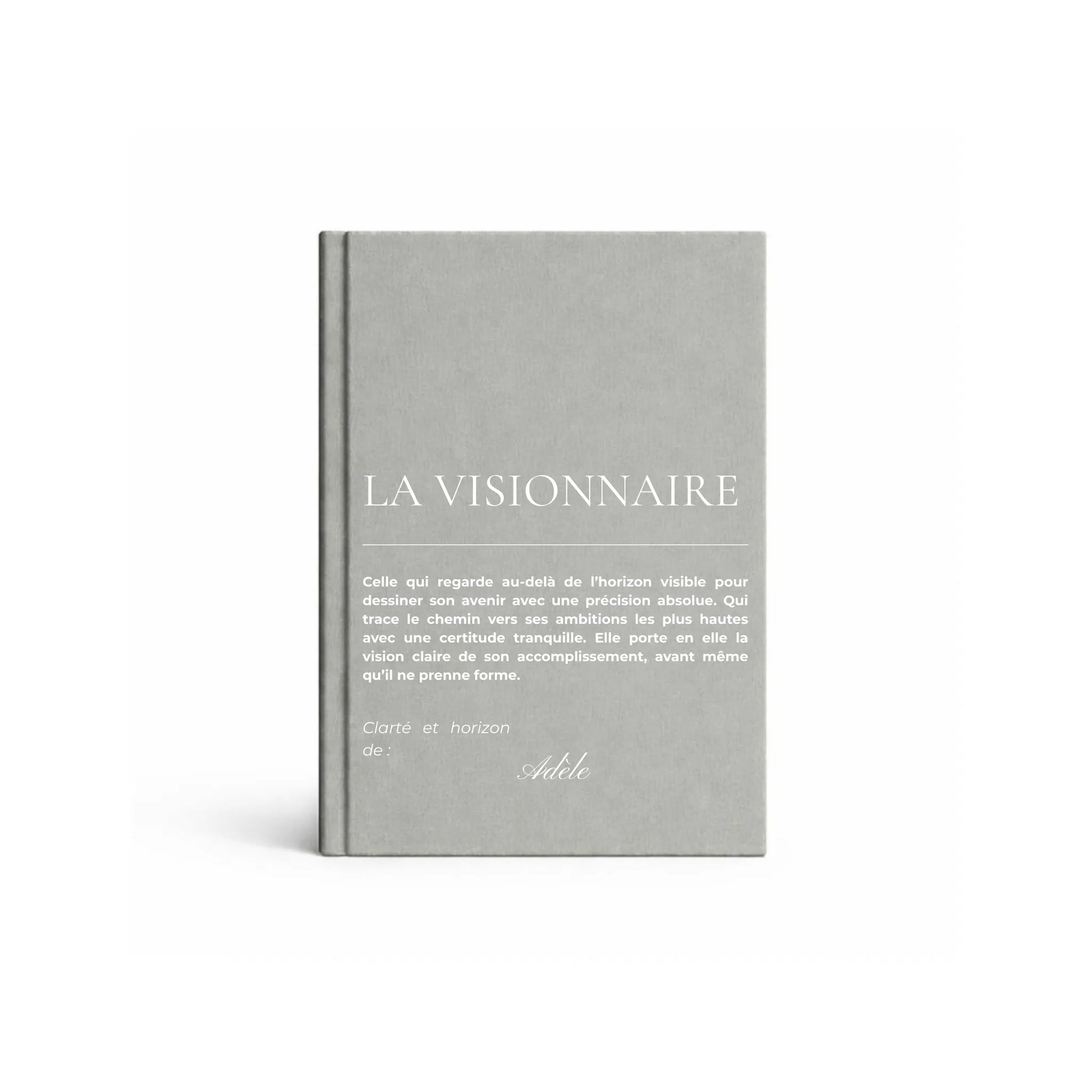 carnet de notes personnalisé Visionnaire - mise en situation lifestyle