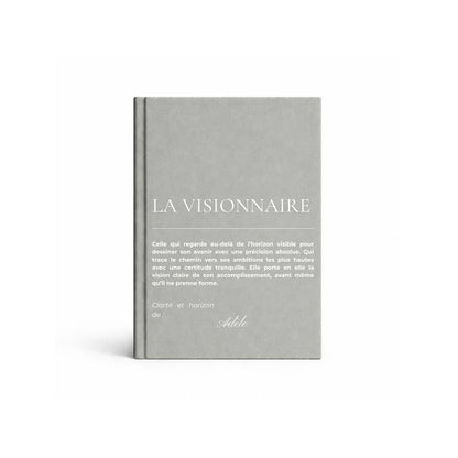 carnet de notes personnalisé Visionnaire - mise en situation lifestyle