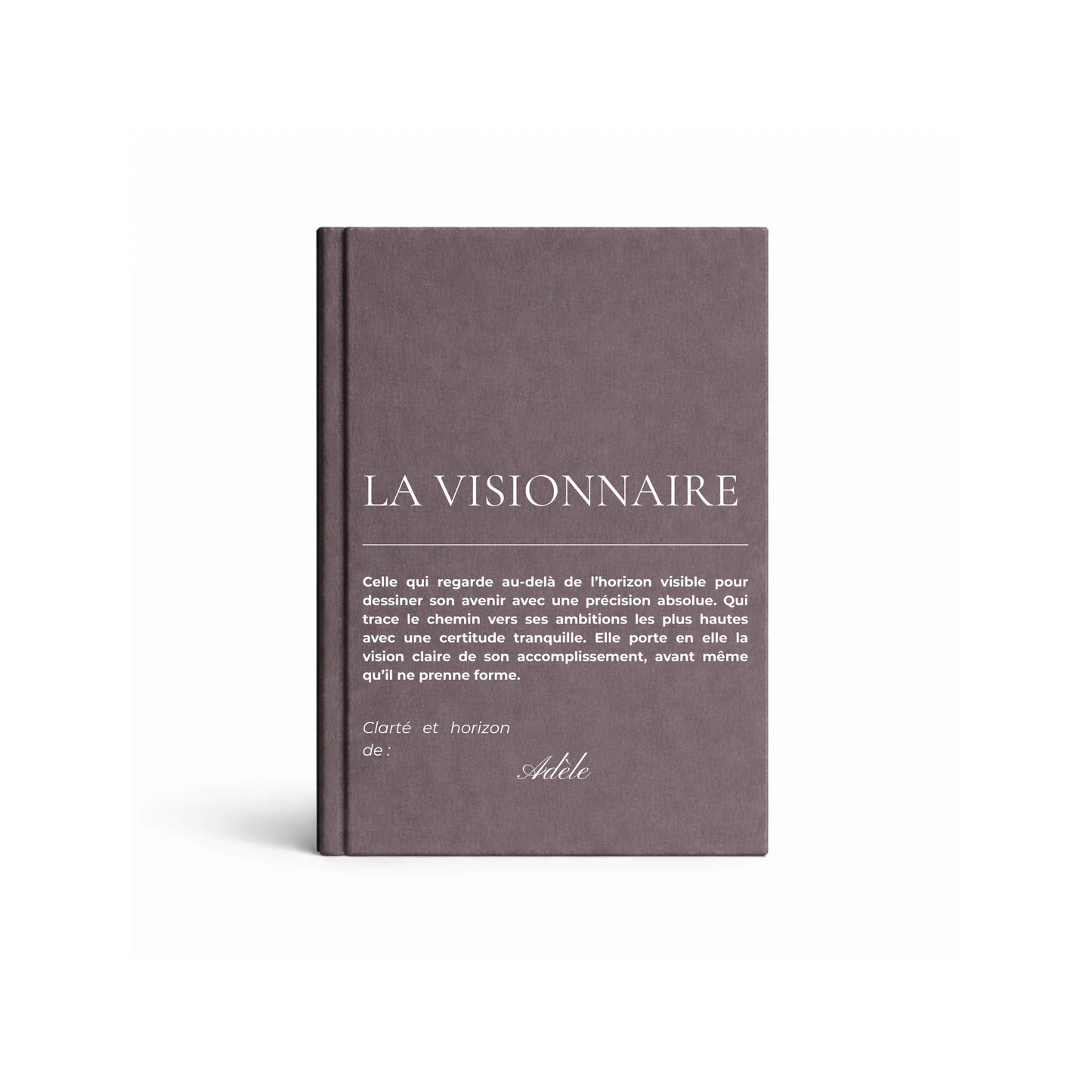 carnet de notes personnalisé Visionnaire - mise en situation lifestyle