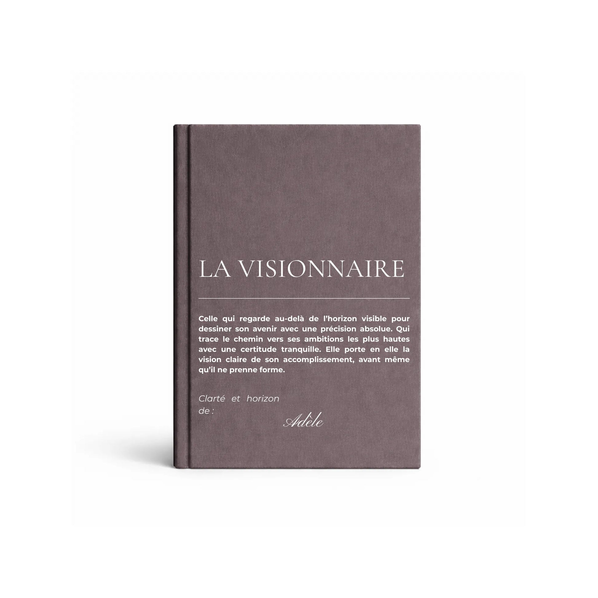 carnet de notes personnalisé Visionnaire - mise en situation lifestyle