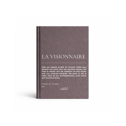 carnet de notes personnalisé Visionnaire - mise en situation lifestyle
