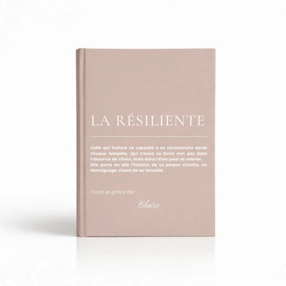 carnet d'ecriture personnalisé pour femme la resiliente