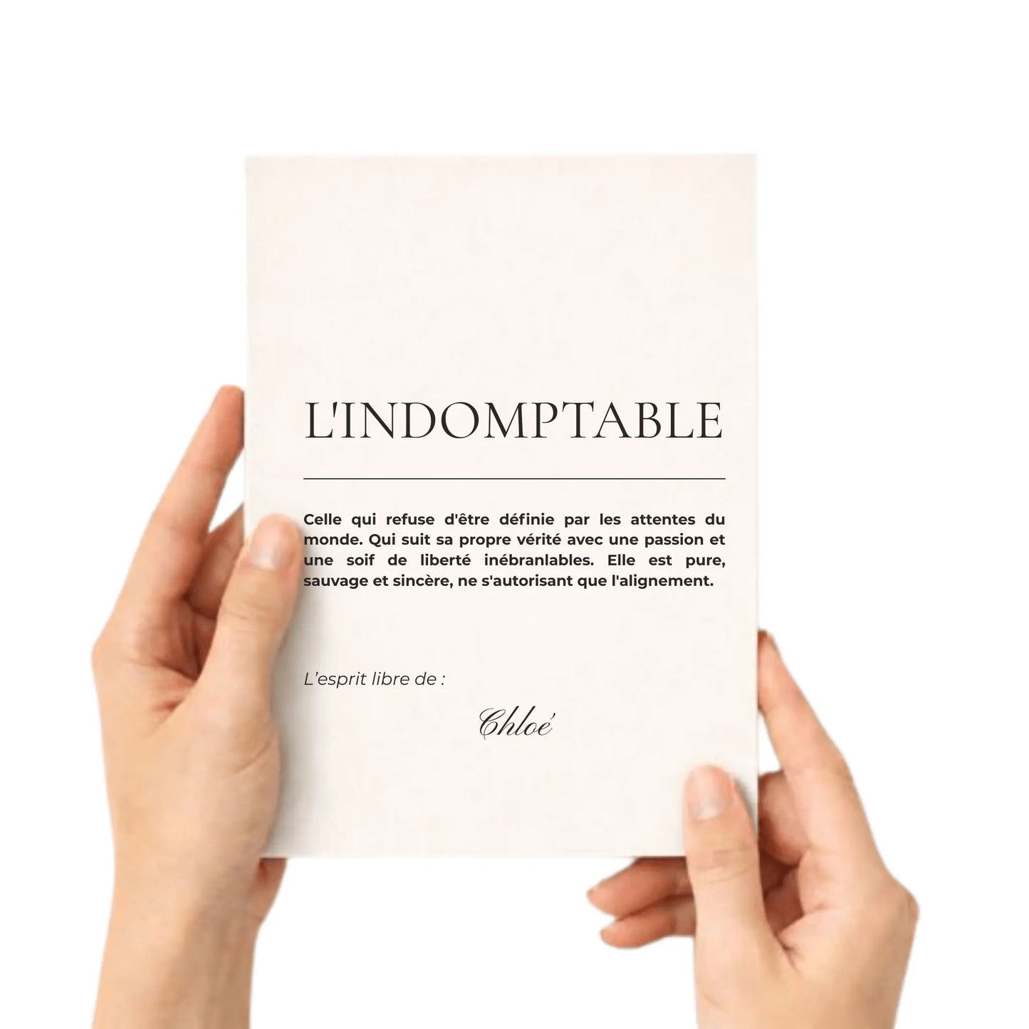 carnet journaling pour femme personnalisable indomptable