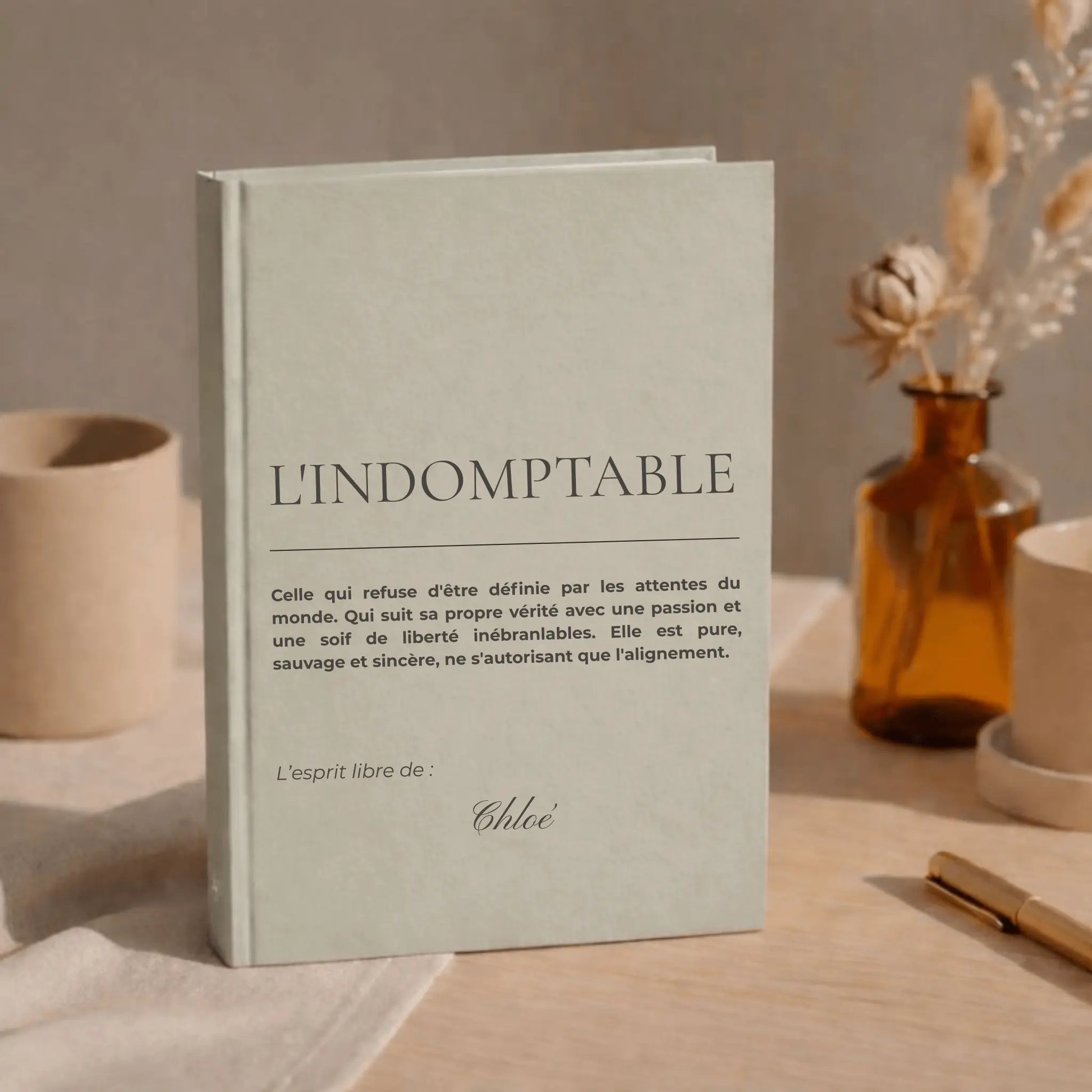 carnet personnalise pour femme l'indomptable