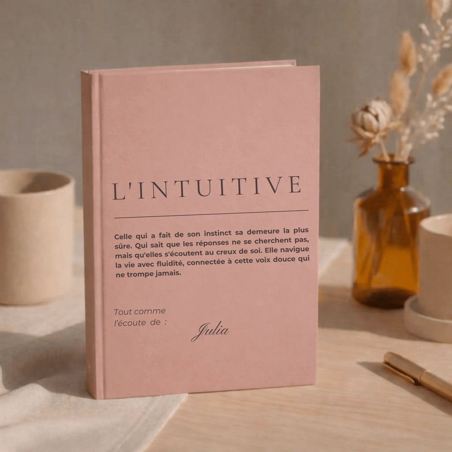 carnet personnalise pour femme intuitive 