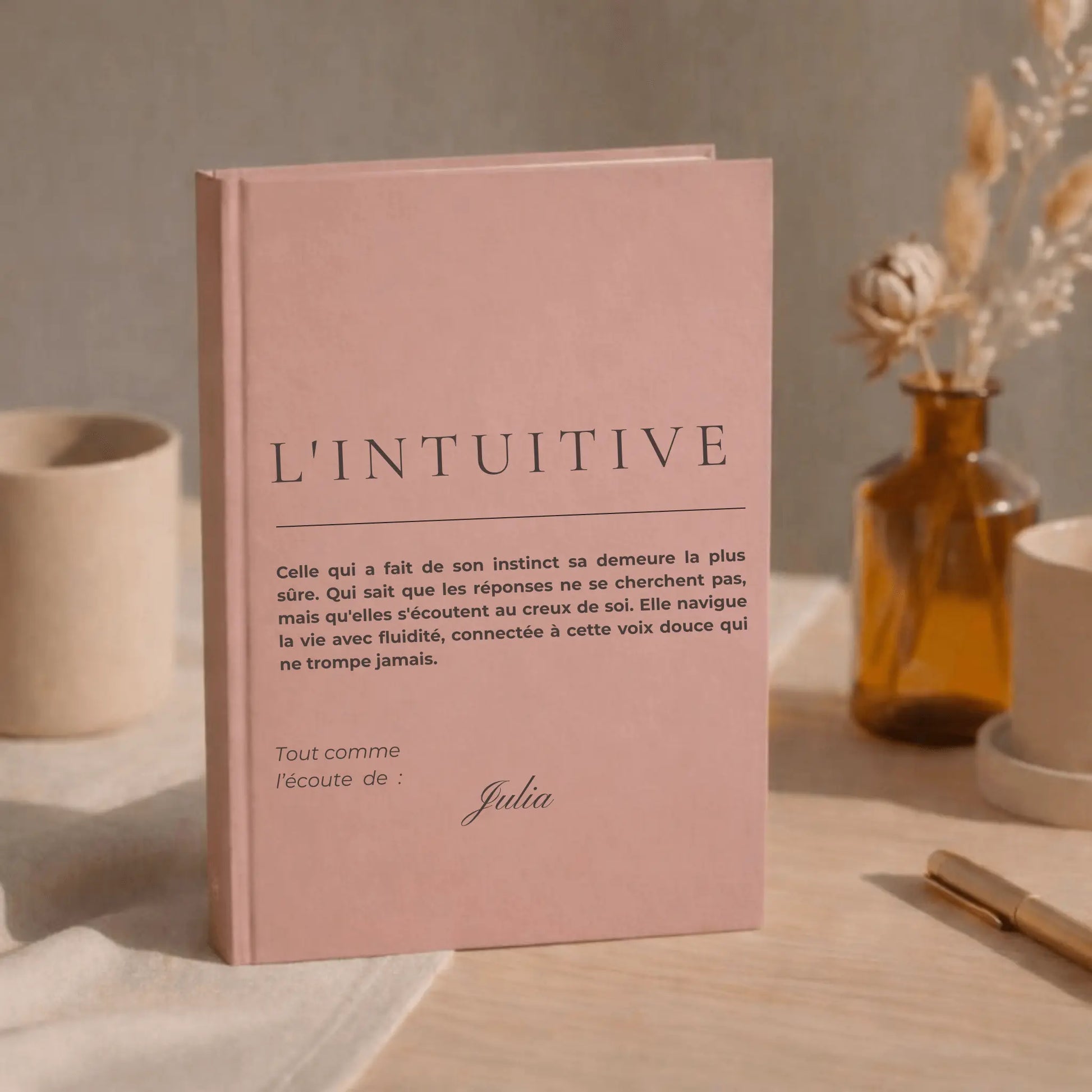 carnet personnalise pour femme intuitive 