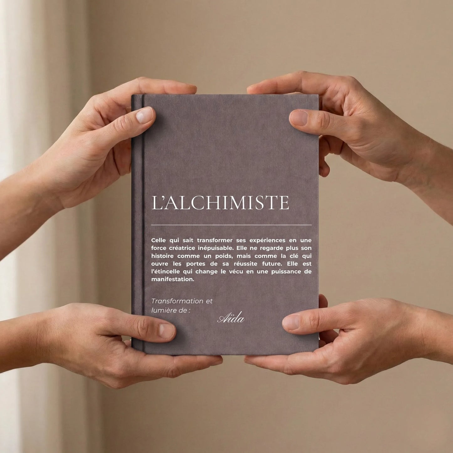 carnet de notes personnalisé Alchimiste Rituel d'Ancrage - détail design
