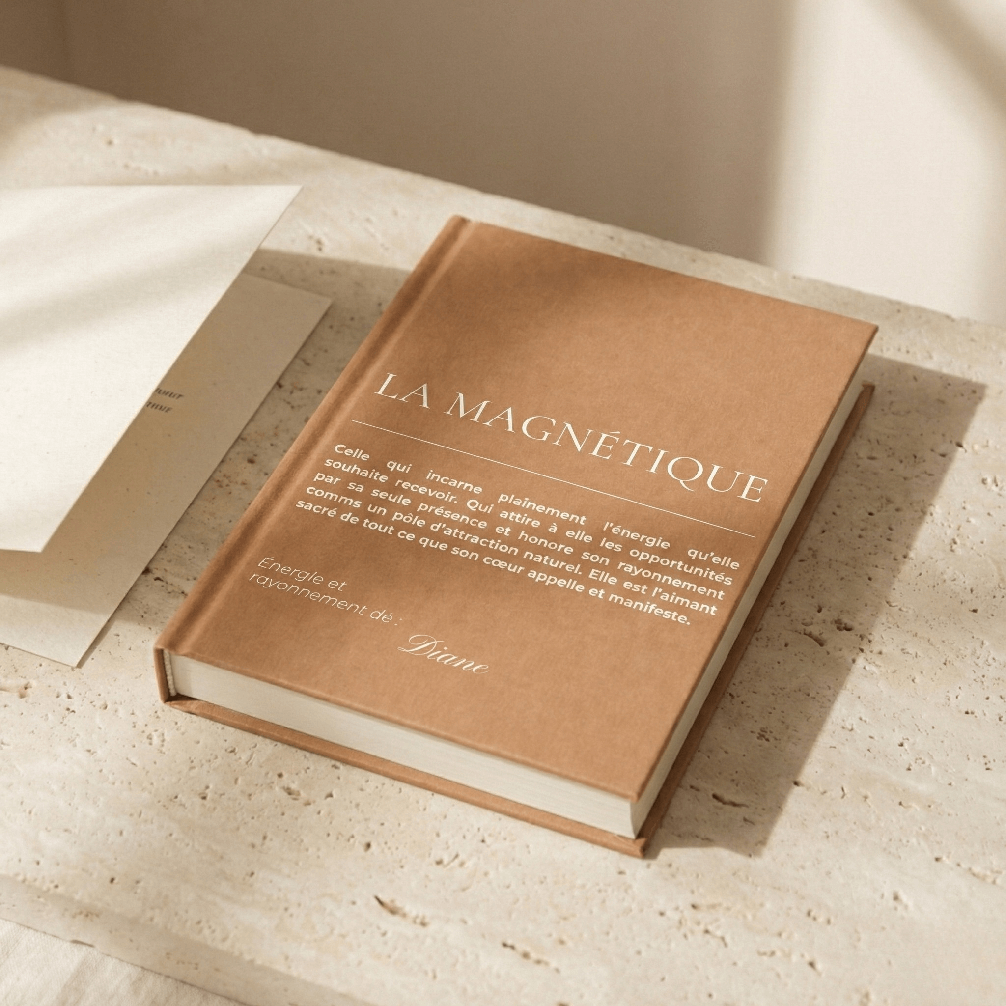 carnet personnalisé prenom la magnetique couleur ambre