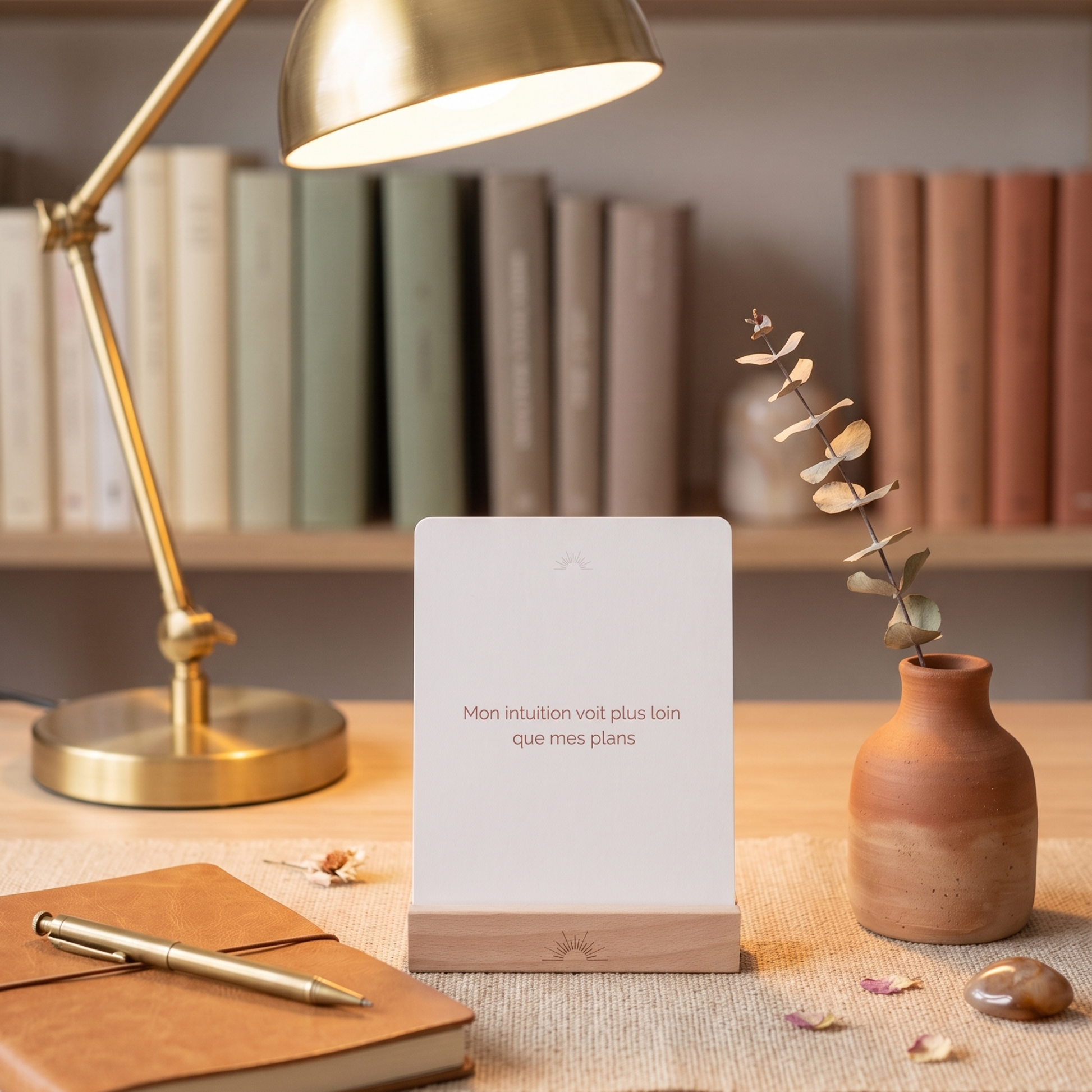 carte affirmation oser être soi détail texte typographie élégante