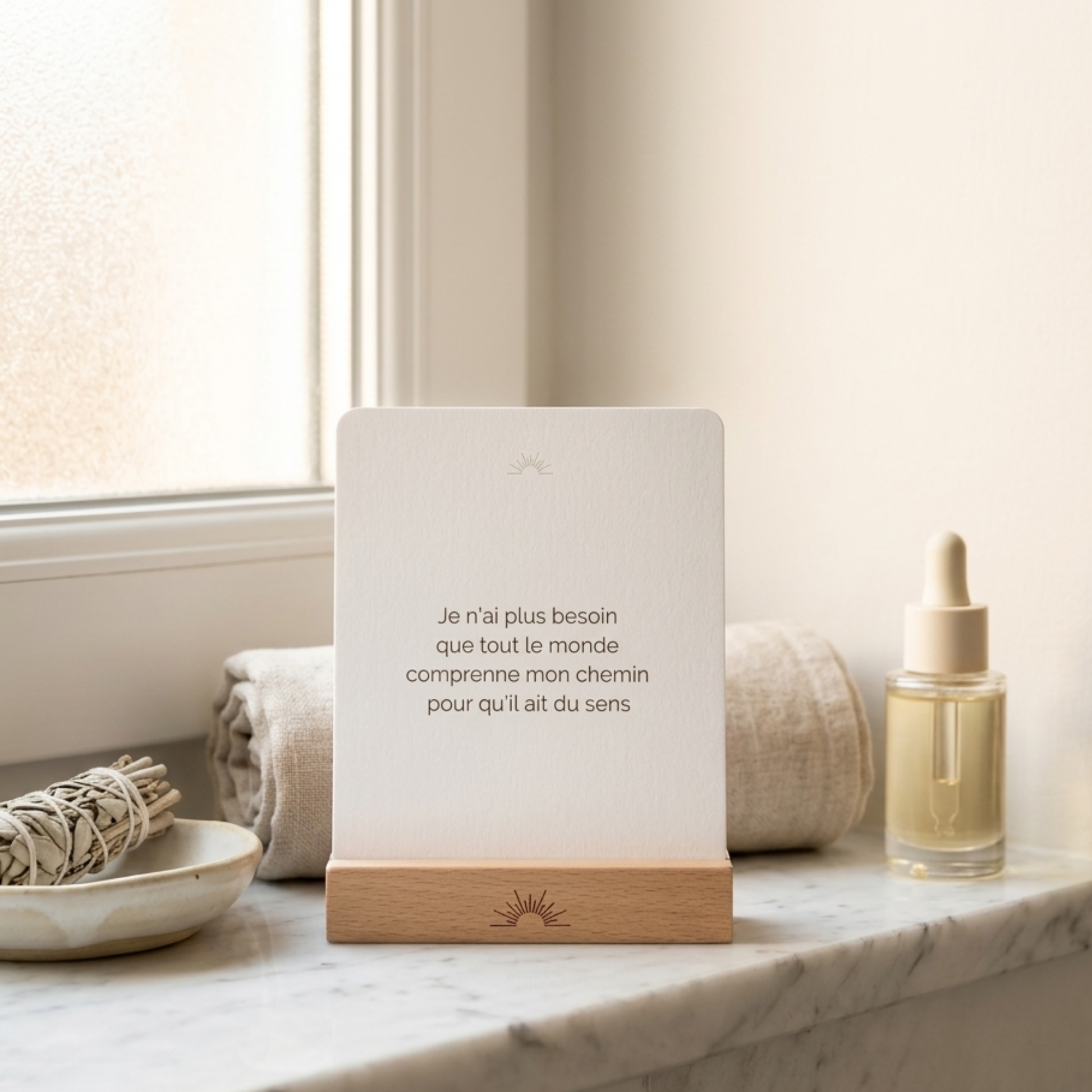 carte affirmation se choisir soi retrouver estime détail texte élégant