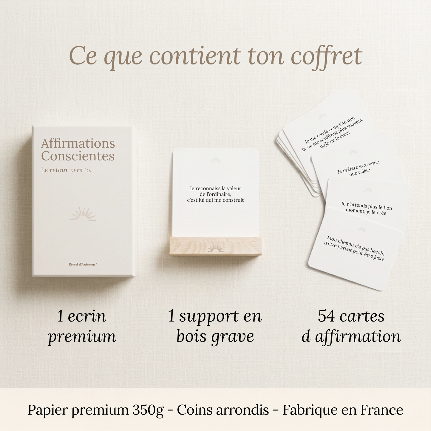 cartes affirmations positives estime de soi ambiance lifestyle bien-être femme