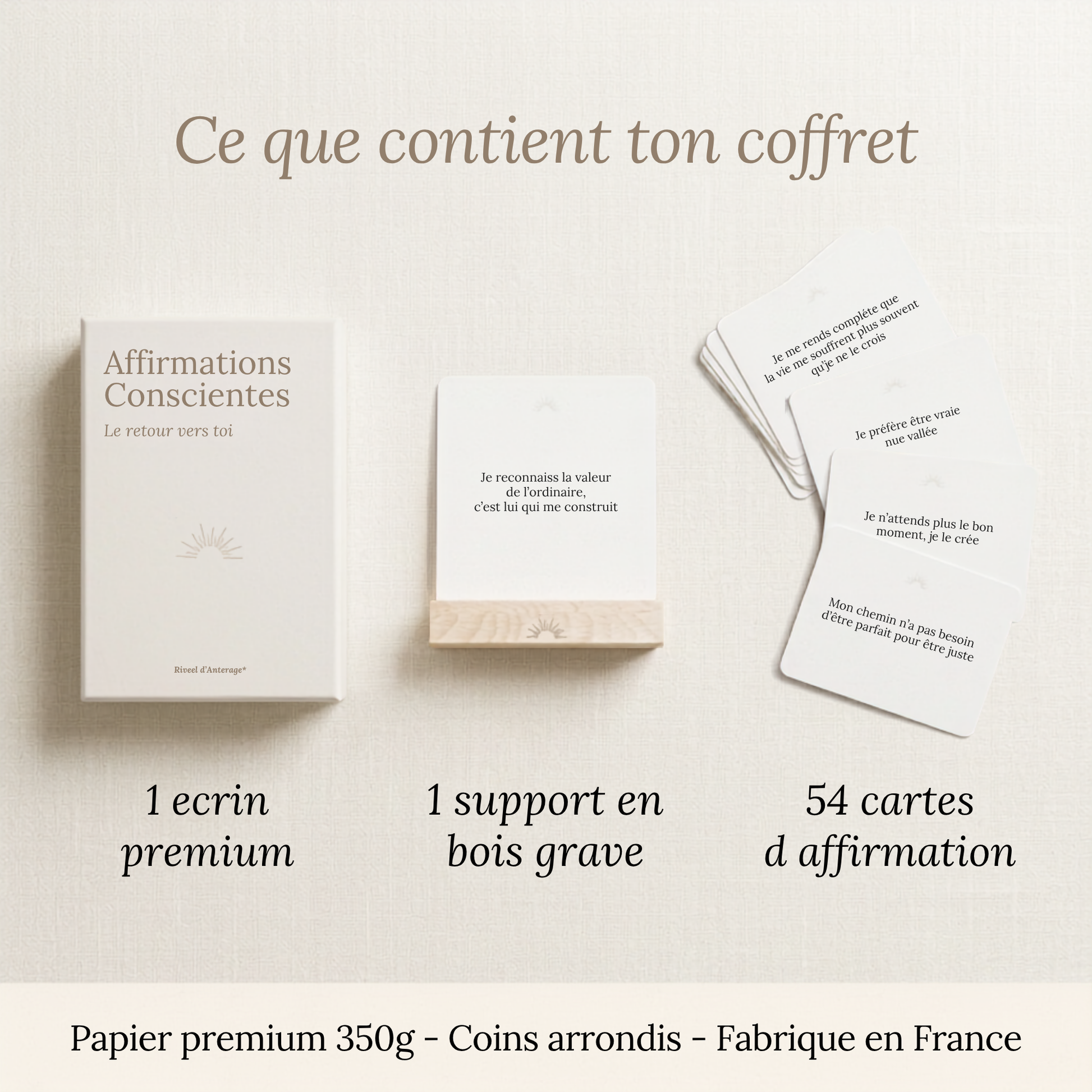 cartes affirmations positives estime de soi ambiance lifestyle bien-être femme