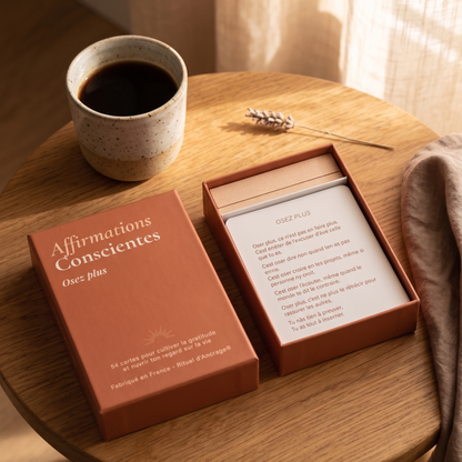 coffret 54 cartes affirmations positives confiance en soi Osez Plus Rituel d'Ancrage